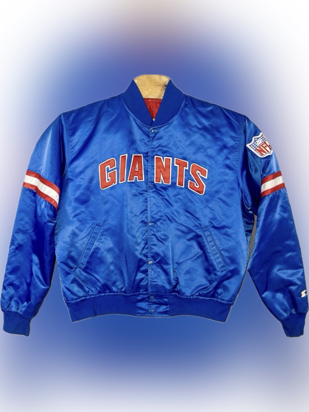 Vintage STARTER Pro-Line New York Giants Satin Jacket | L